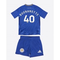 Maglia Calcio Leicester City Facundo Buonanotte #40 Prima Divisa Bambino 2024-25 Manica Corta (+ pantaloncini)